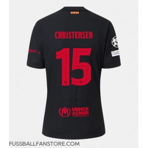 Barcelona Andreas Christensen #15 Replik Auswärtstrikot 2024-25 Kurzarm